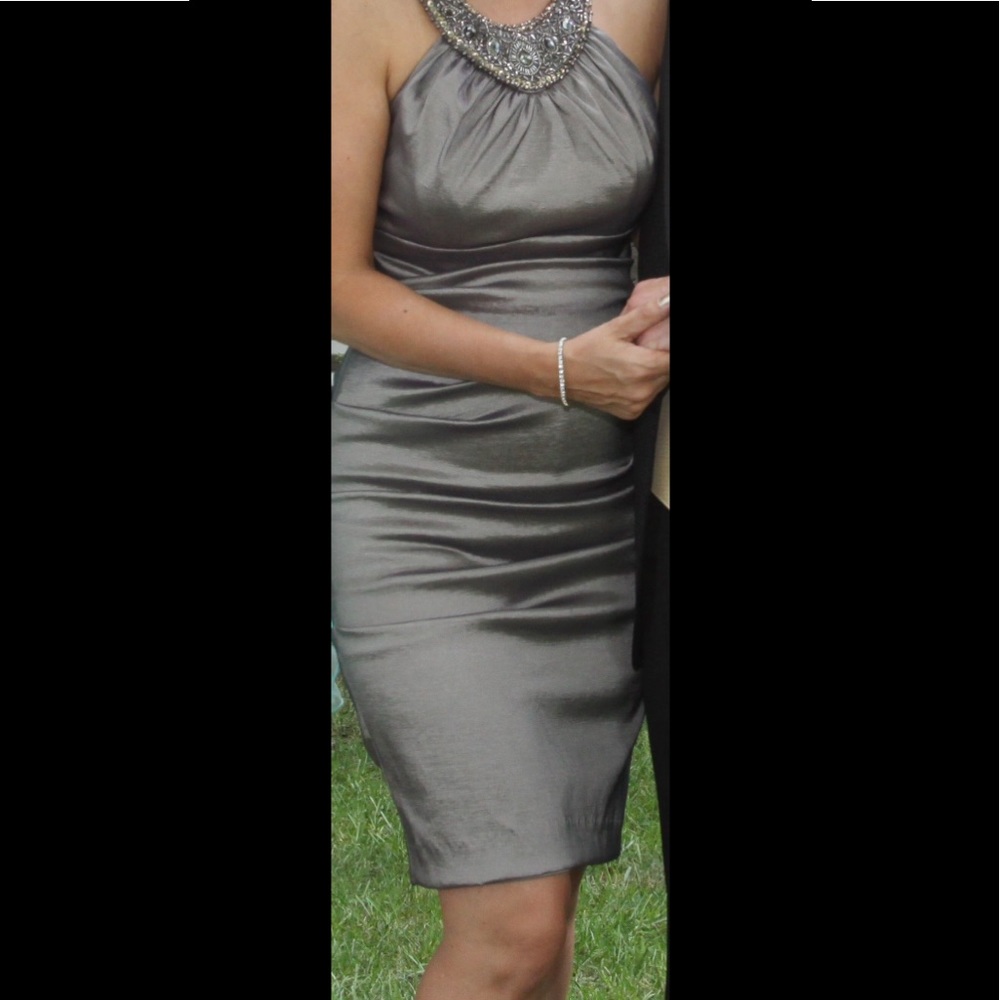 Cache Formal petite tight fitting dress